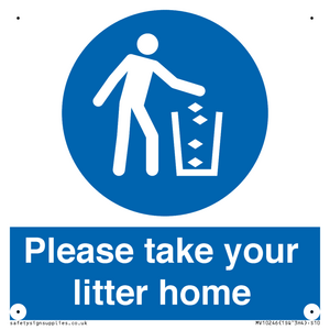 Please take your litter home